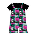 Bamboo short overalls and t-shirt set - “Boujee Alani"