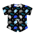 Kids Oversized Bamboo Tee & Loose Shorts Set - "Vans Caps"