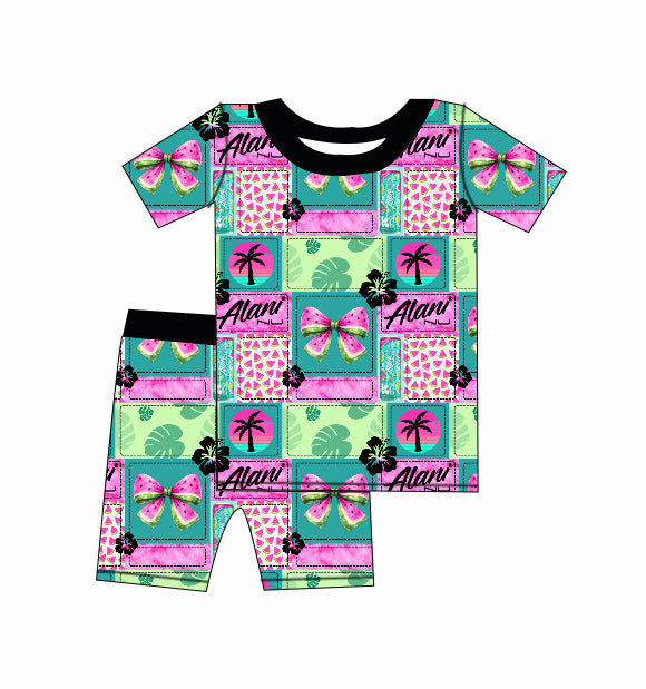 Short-Sleeve & Shorts Pajama Set - "Alani"