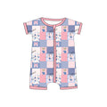 Bamboo Shortie - "Coquette Blueberries"