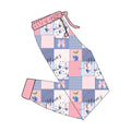 Bamboo Joggers - "Coquette Blueberries"