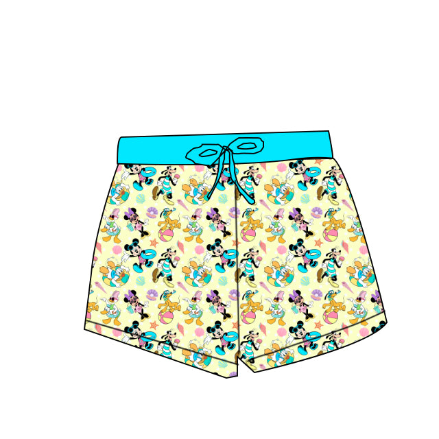 Bamboo Shorts - "Mickey's Pool Party"