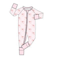 Bamboo Zippy - "Bows and Stripes"
