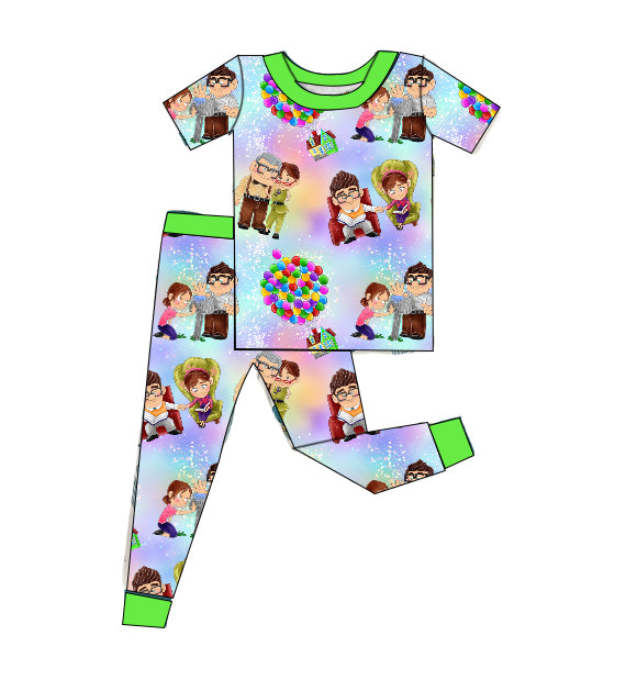 "Up" Bamboo short sleeve and pants set