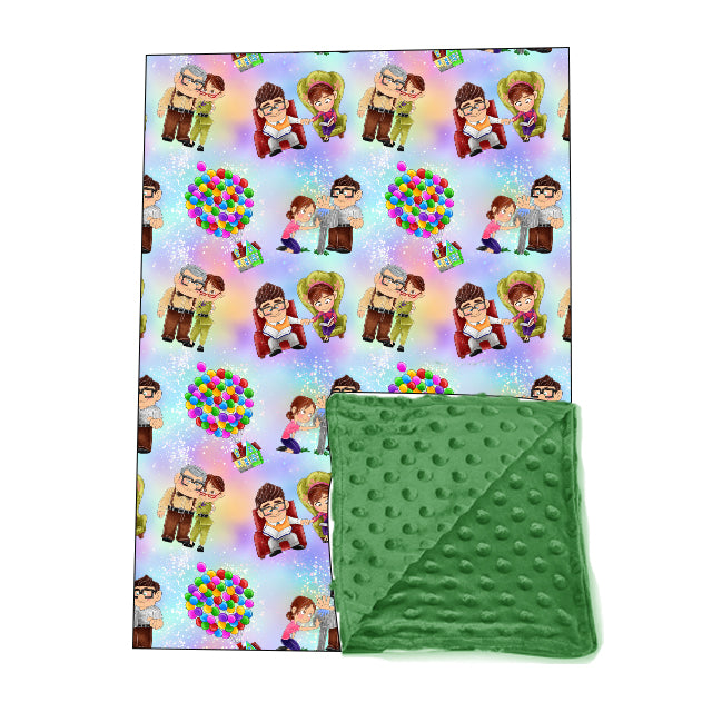 "UP" Bamboo / Minky Blanket