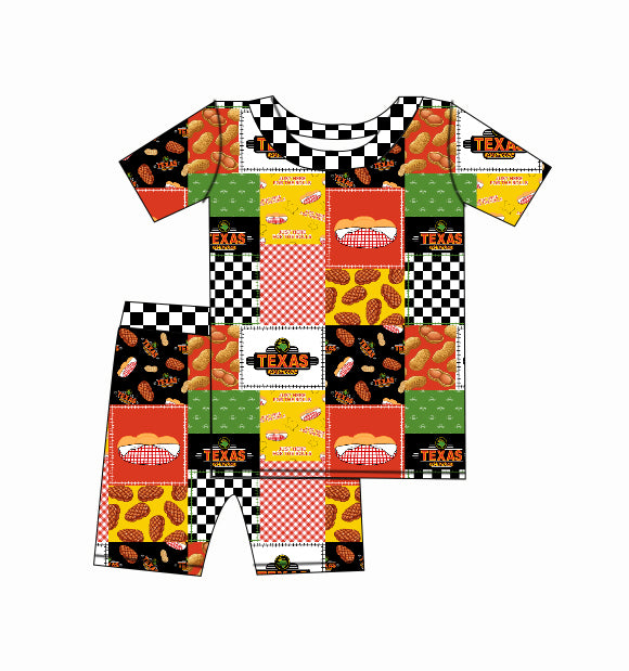 Short-Sleeve & Shorts Pajama Set - "Texas Roadhouse"