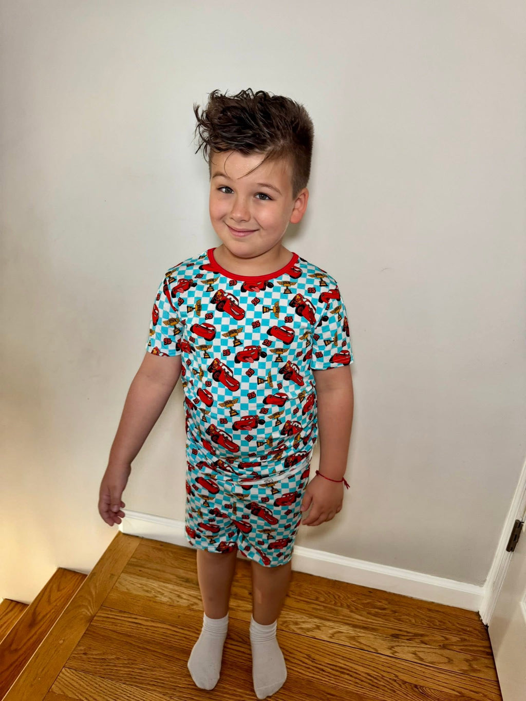 Short-Sleeve & Shorts Pajama Set - "Cars"