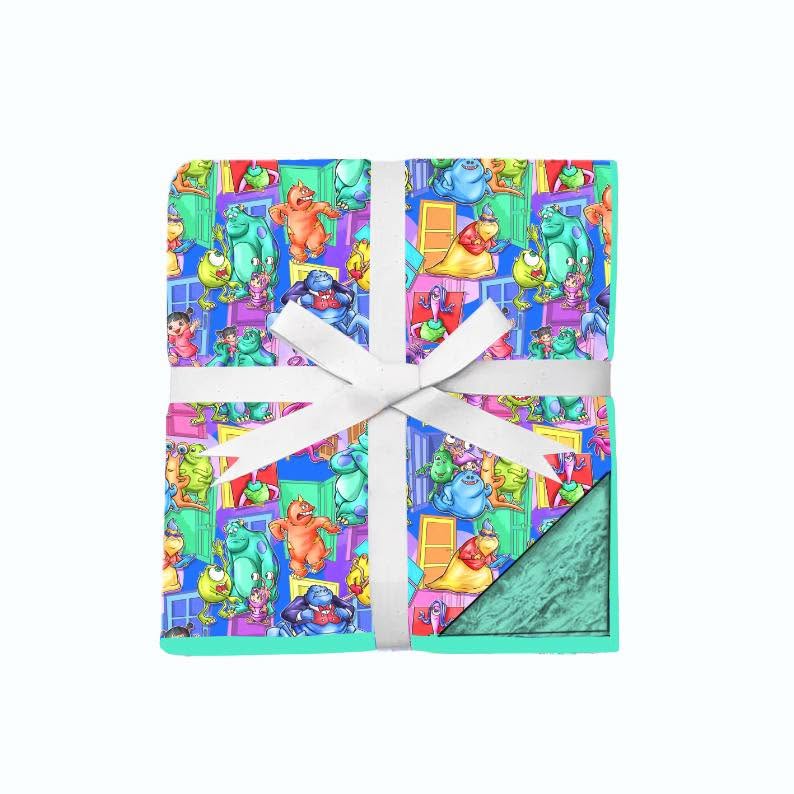Bamboo Minky Fur Blanket – “Monsters Inc."