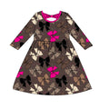 Bamboo Bow Back Twirl Dress - "Bright Bows"