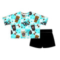 Kids Oversized Bamboo Tee & Biker Shorts Set - "7Brew"