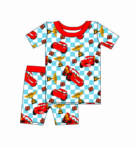 Short-Sleeve & Shorts Pajama Set - "Cars"