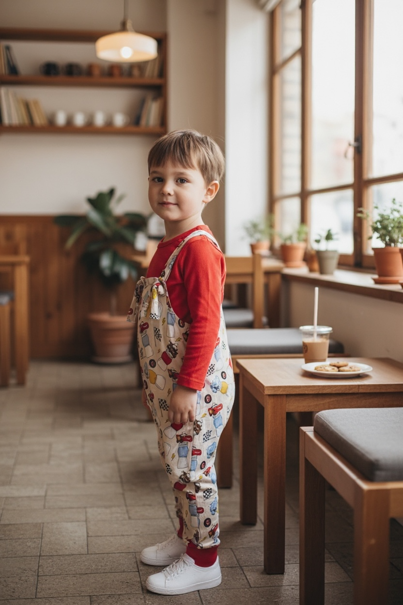 “Good to Grow” Bamboo Overalls and shirt set