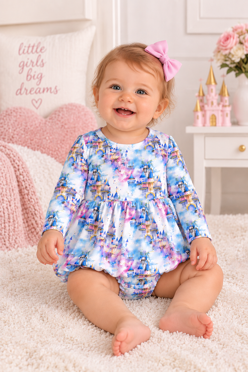 Bamboo Bodysuit Twirl Dress - “Enchanted Dreams"