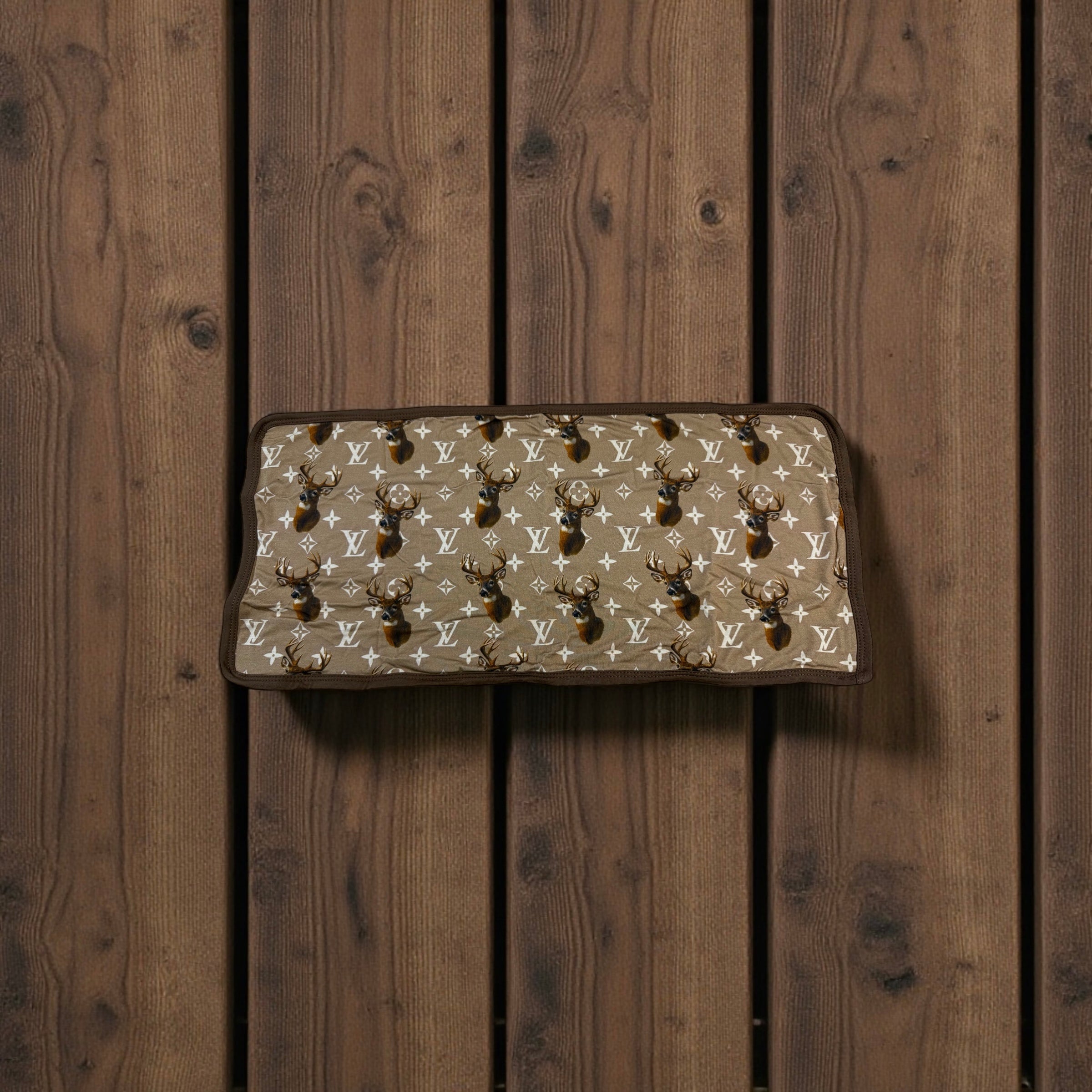 “LV” Deer Bamboo Burp Cloth