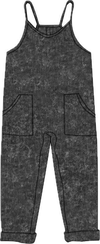 Bamboo Romper - Acid Wash Black