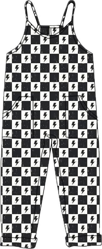 Bamboo Romper - Lightening Bolts