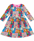Bamboo Bow Back Twirl Dress - "Sissy"