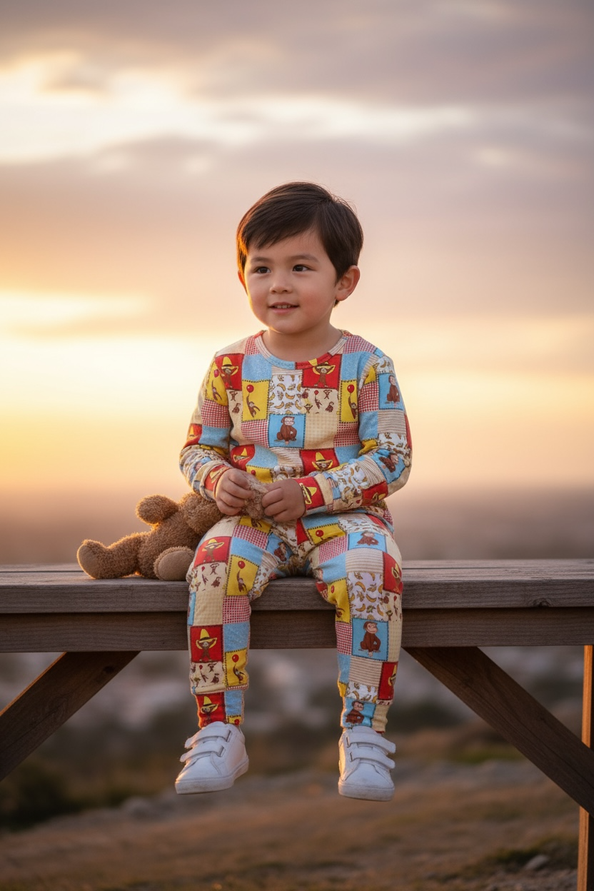 “Curious George” French Terry Bamboo Set