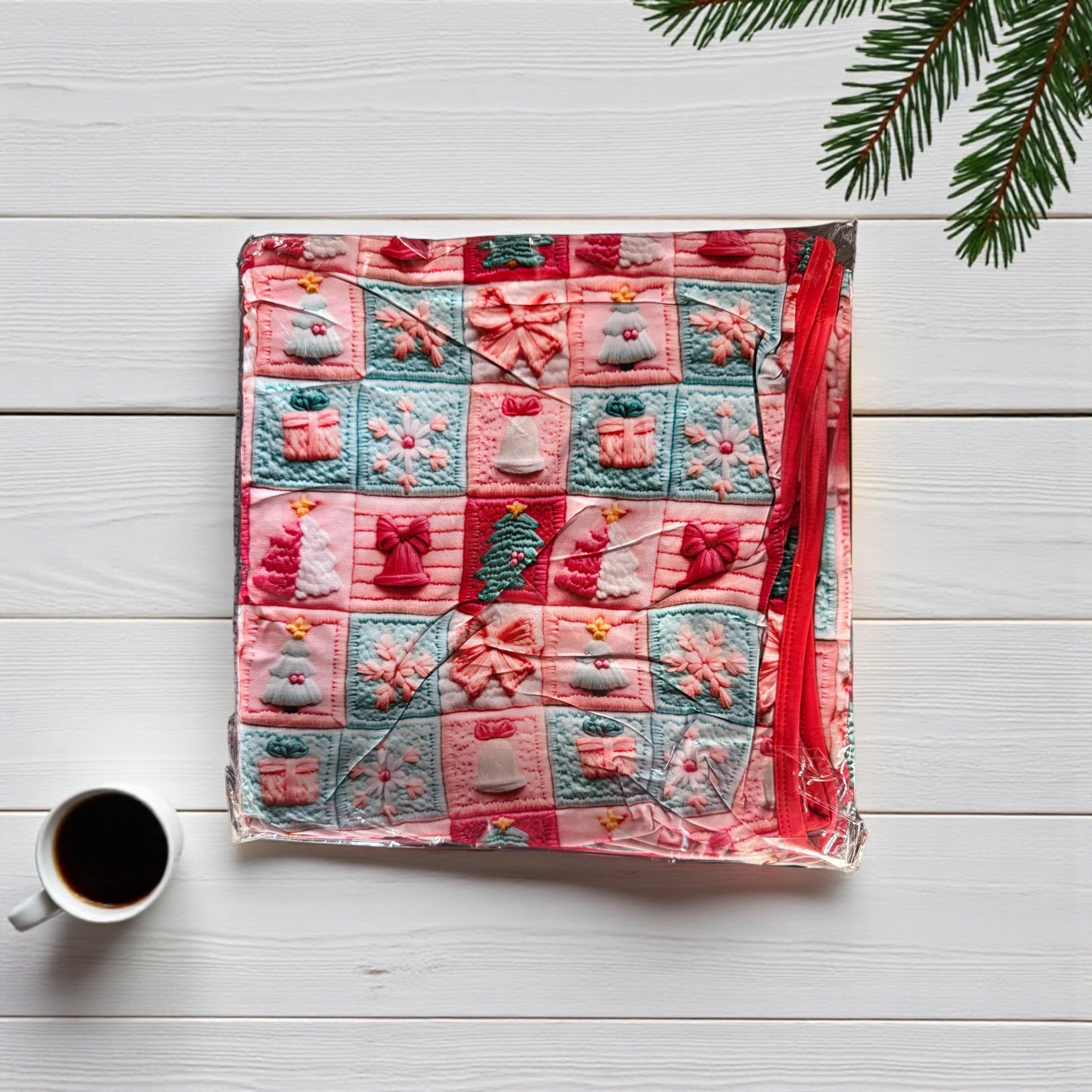 Christmas Patchwork Bamboo Blanket