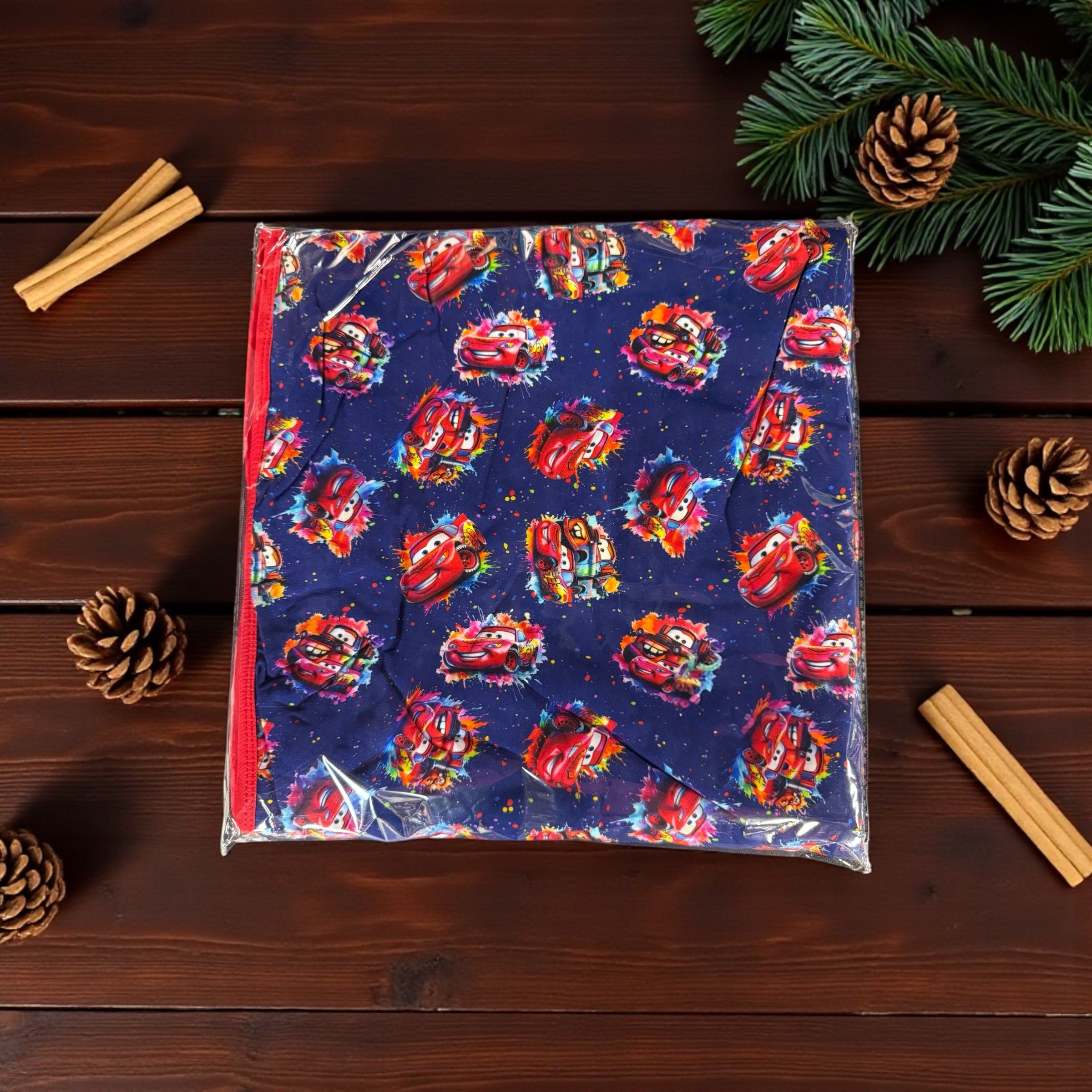 “Cars” Christmas Bamboo Blanket