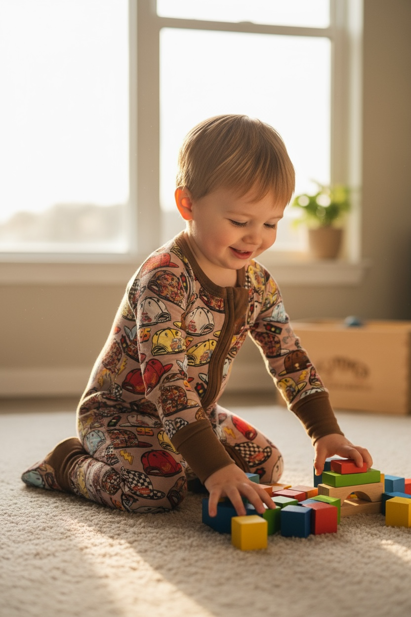 “Cars” Caps Bamboo inspired Zippy