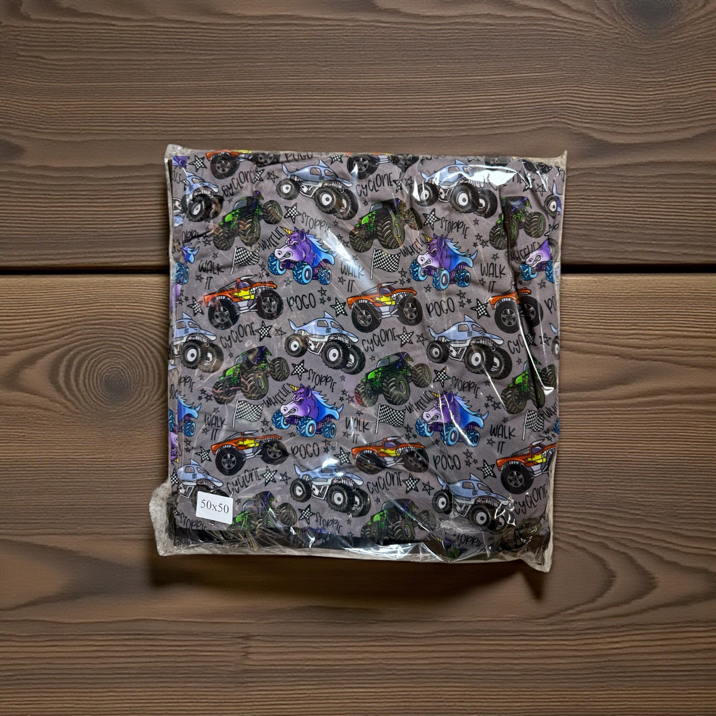 “Monster Trucks” Bamboo Blanket