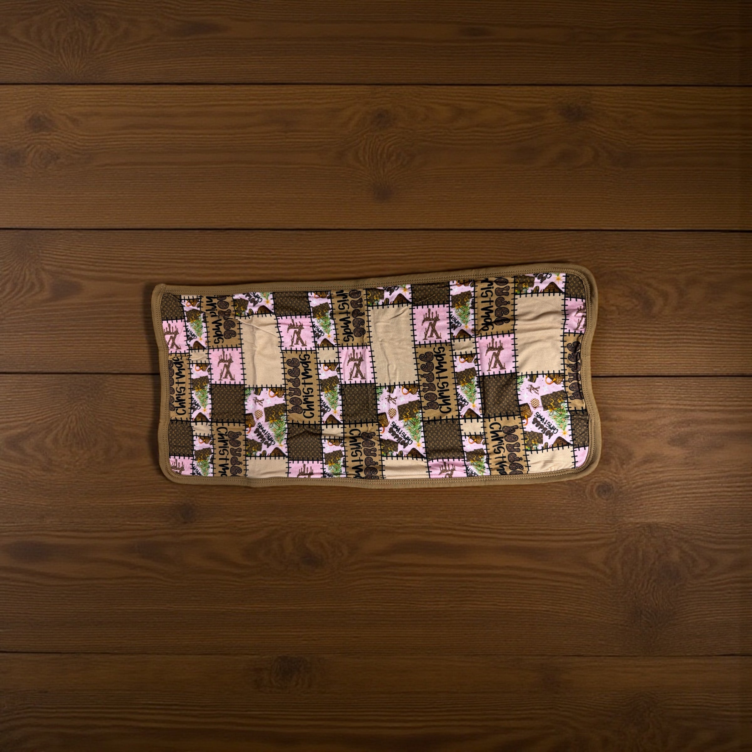 “Boujee Christmas” Bamboo Burp Cloth