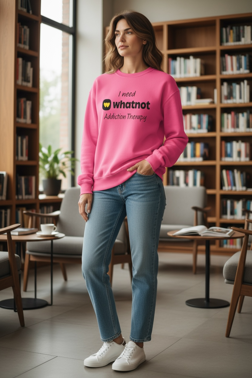 “I need Whatnot Addiction Therapy” Crewneck