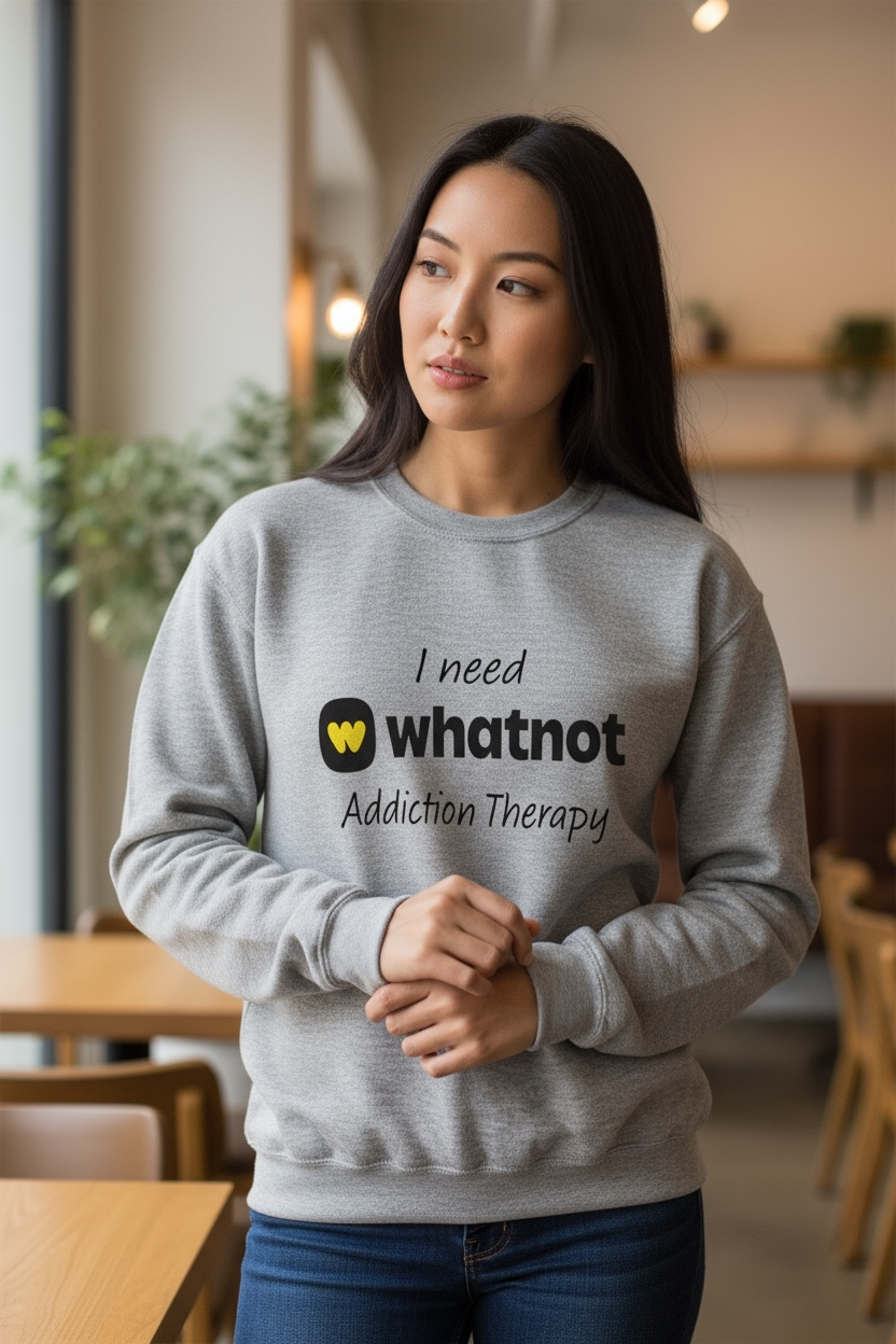 “I need Whatnot Addiction Therapy” Crewneck