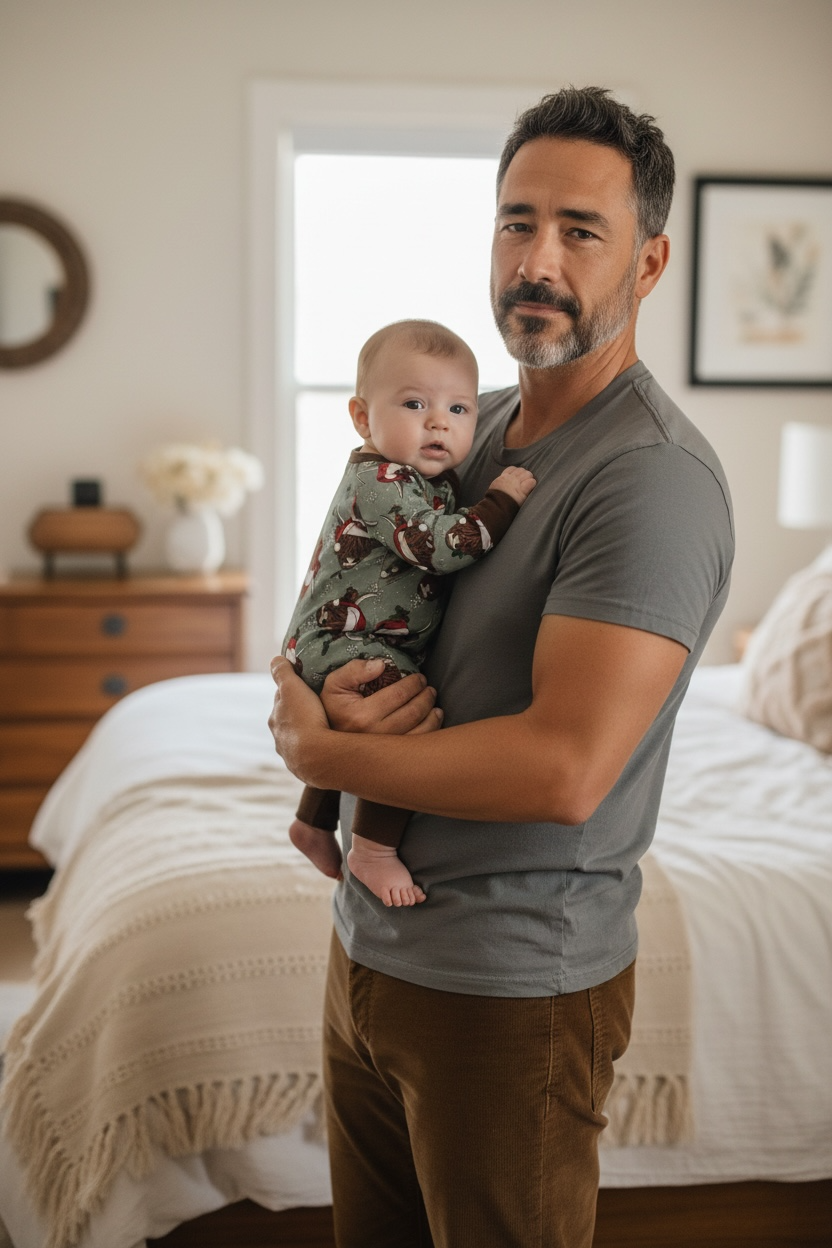 Christmas Highland Cow Bamboo Zippy