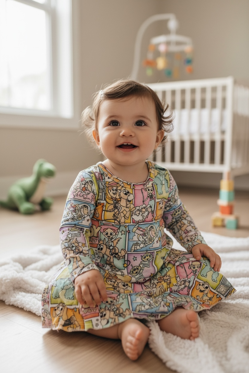 “Toy Story” Bamboo Bodysuit Twirl Dress