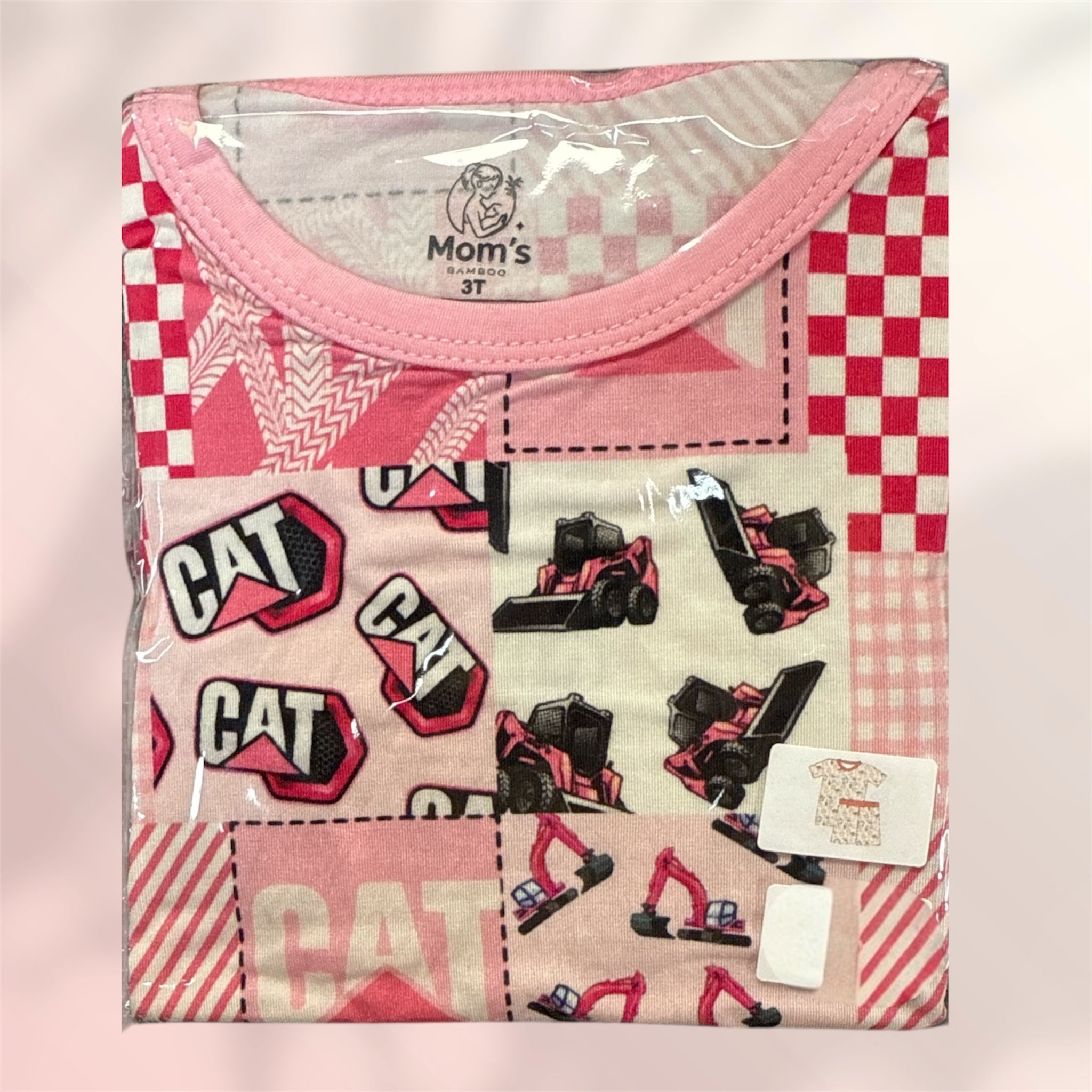 Pink "CAT" Short Set