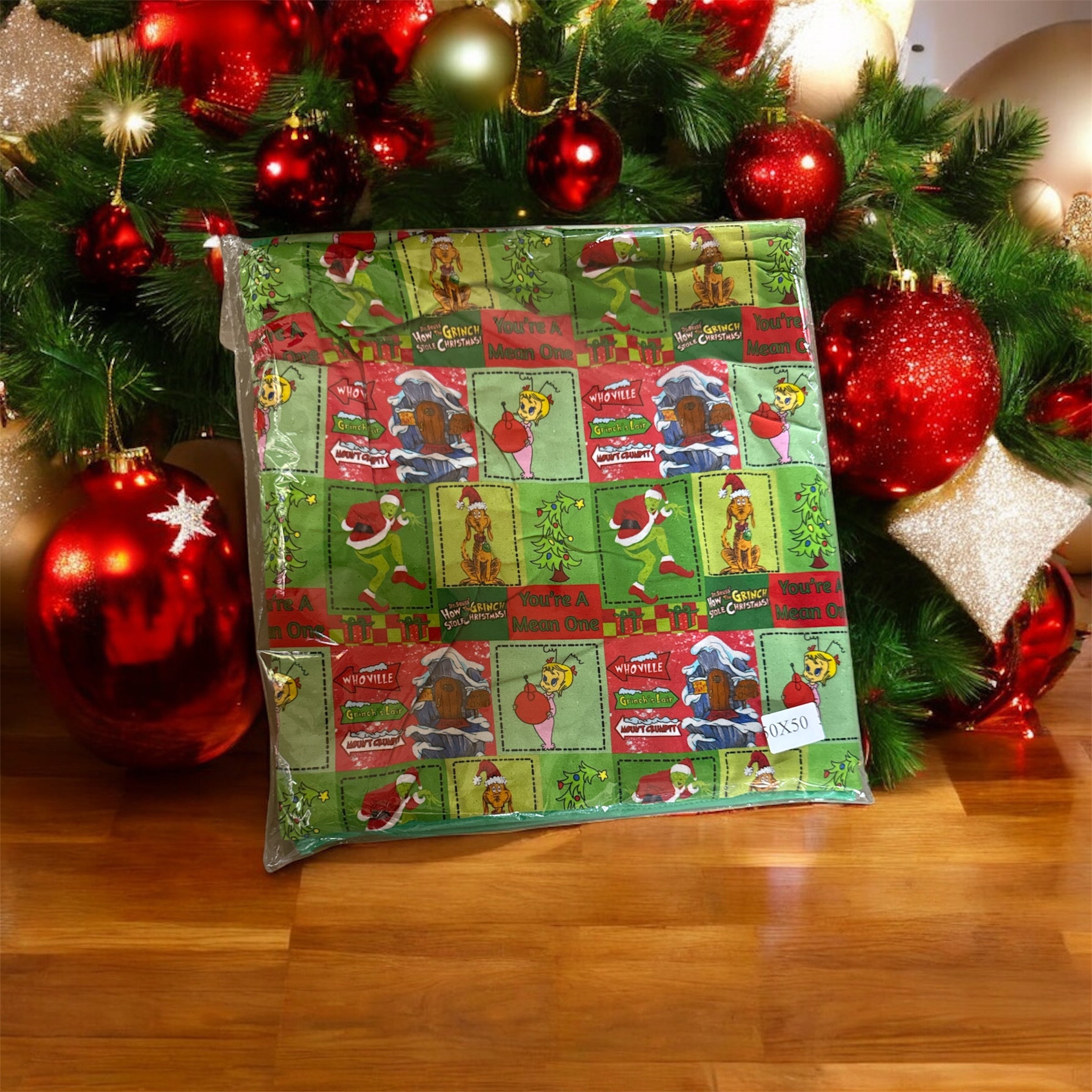 "Grinch" Bamboo Blanket