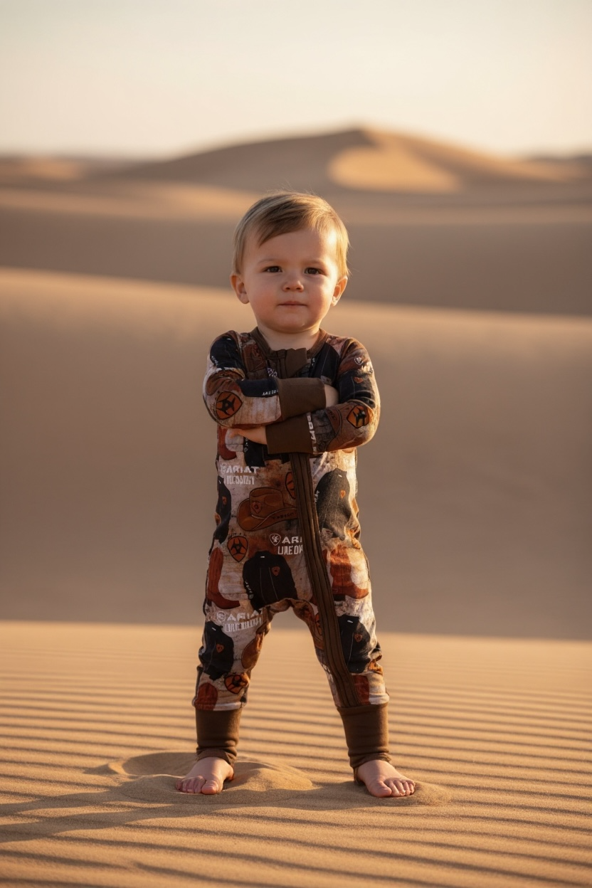 " Just like Daddy" Ariat inspired bamboo zippy