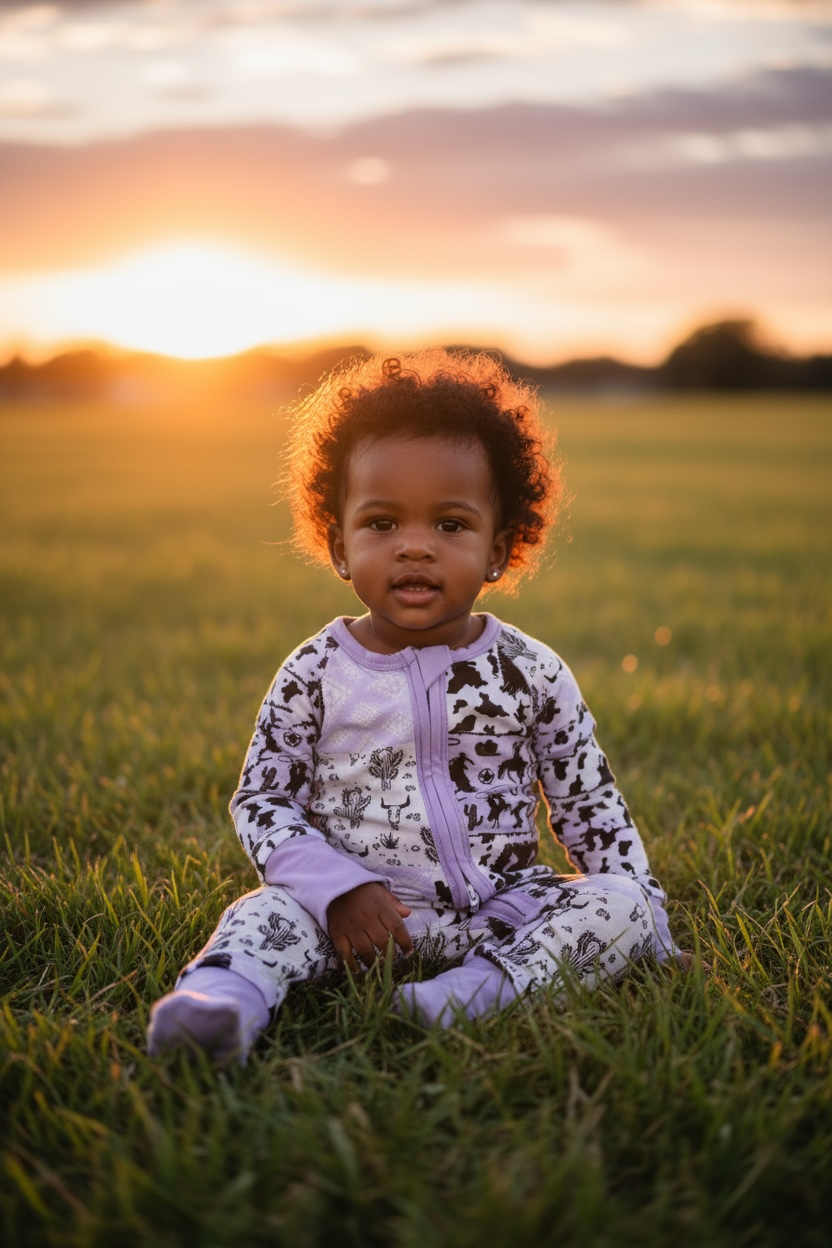 Western lilac bamboo zippy