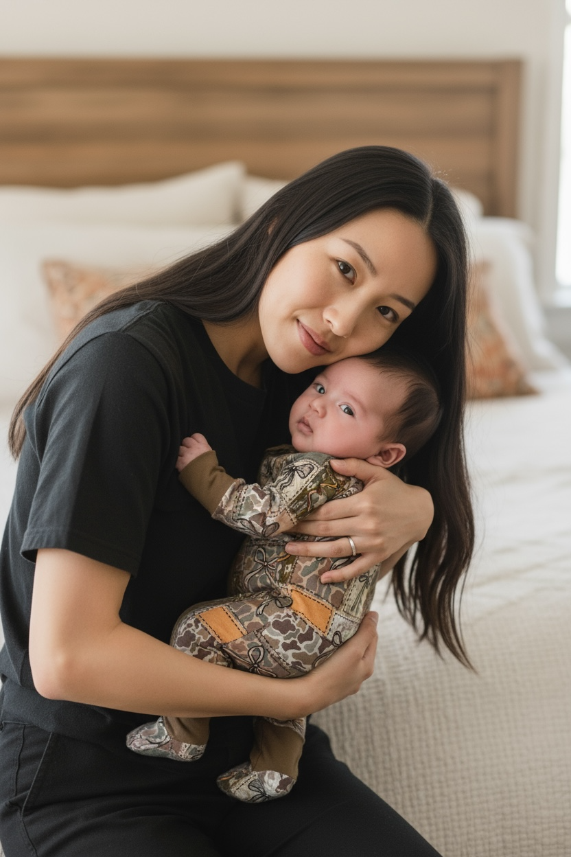 "Camo Bows" Bamboo Zippy