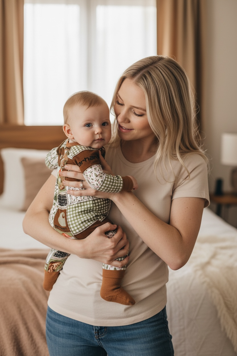 Carhartt Christmas Patchwork Bamboo Zippy