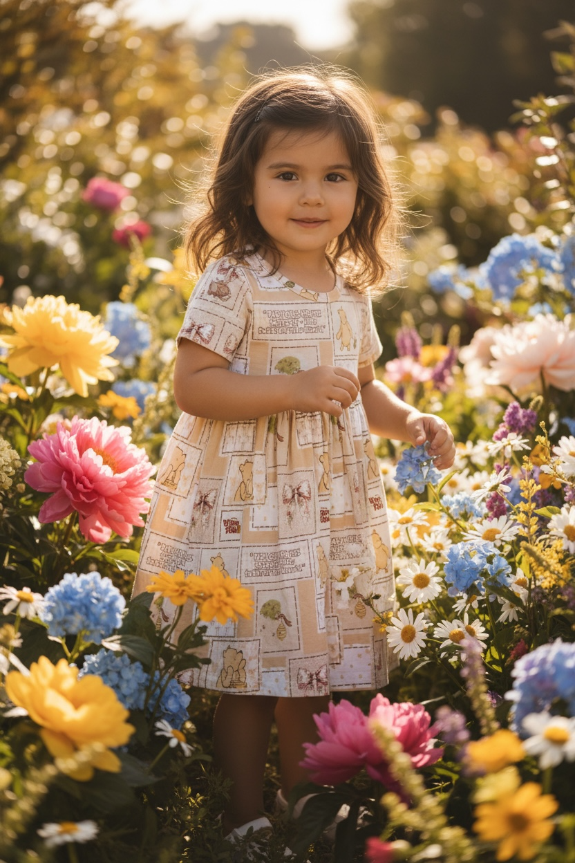 “Winnie the Pooh” Bamboo Twirl Dress