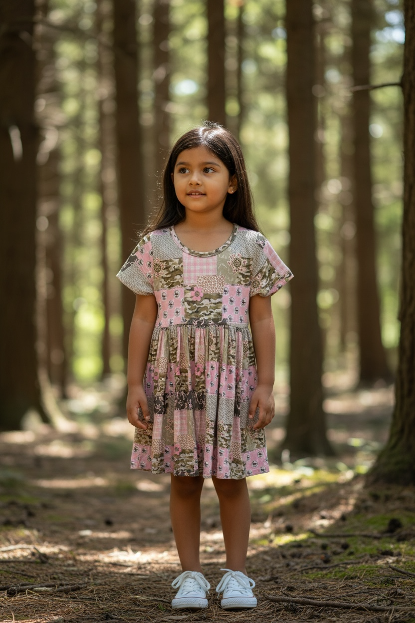 “Girls Hunt Too” Bamboo Twirl Dress