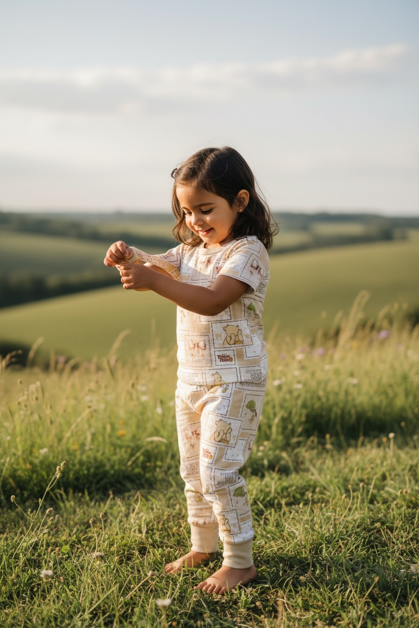 "Winnie the Pooh" Bamboo short sleeve and pants set