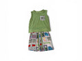 Bamboo Tank and Shorts Set - "Mama's Broke Bestie"