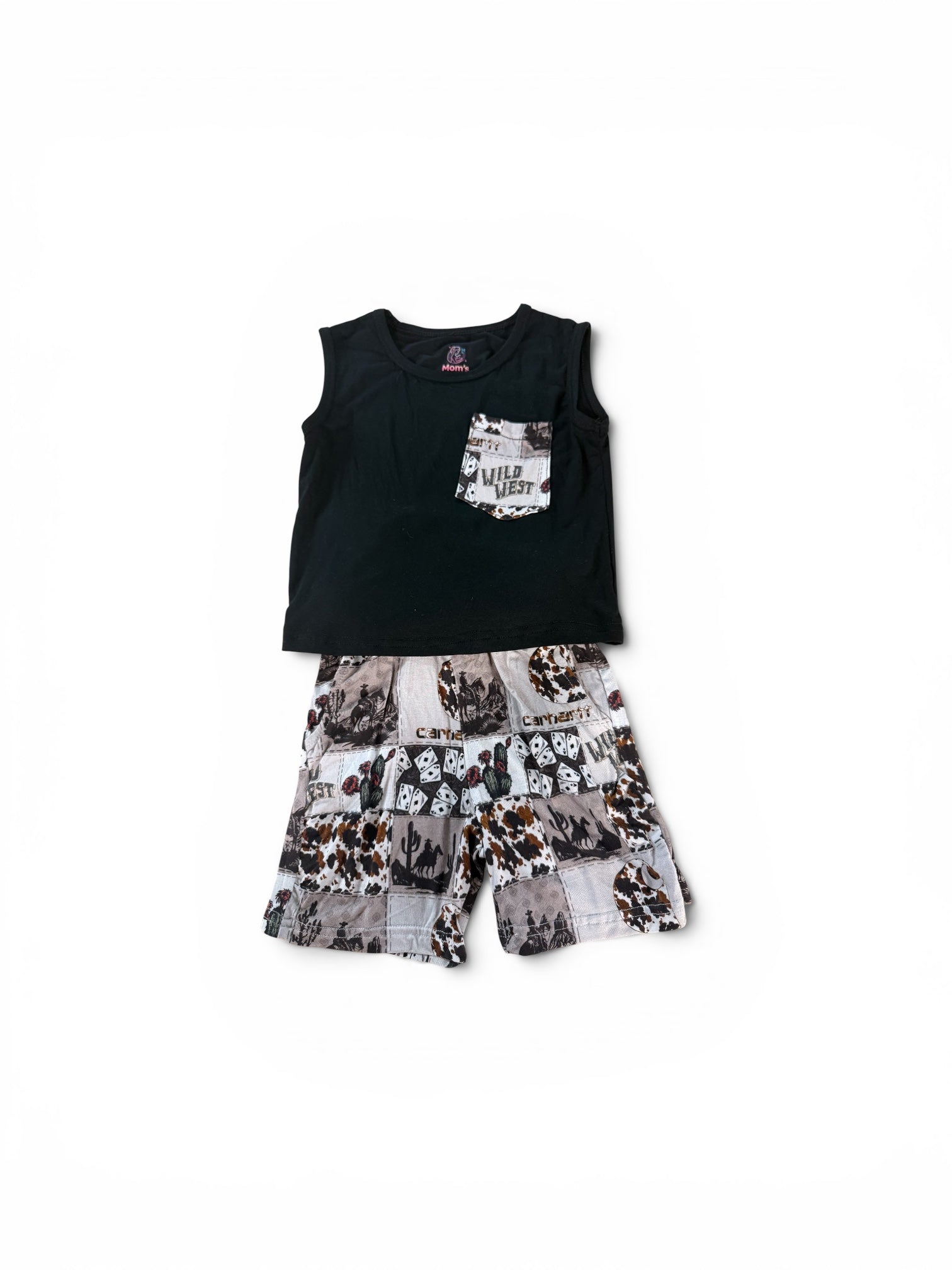 Bamboo Tank and Shorts Set - "Wild West"