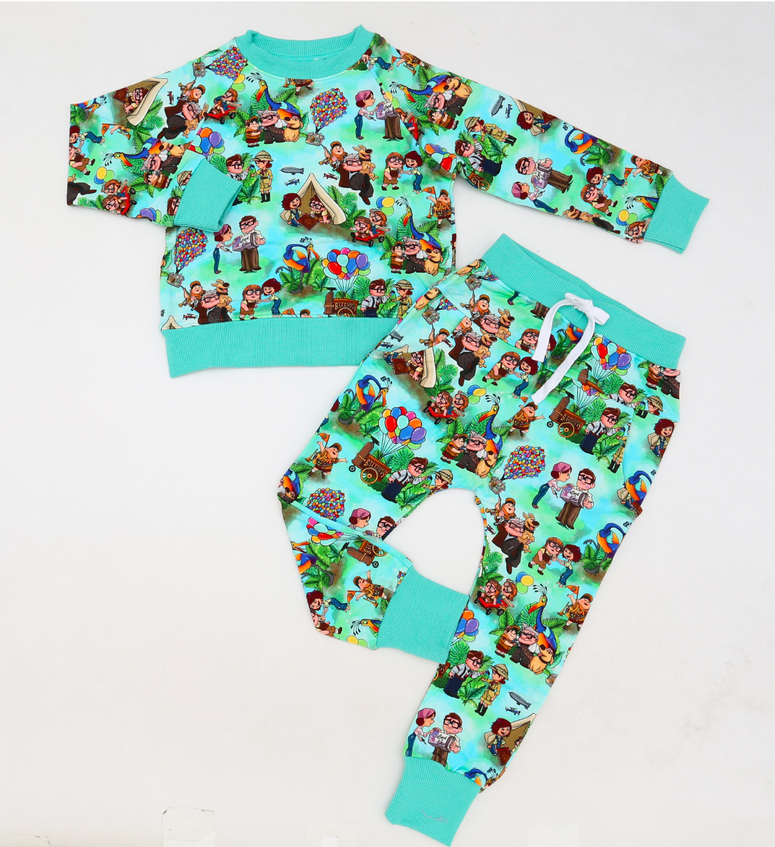 Bamboo French Terry Set - "UP"