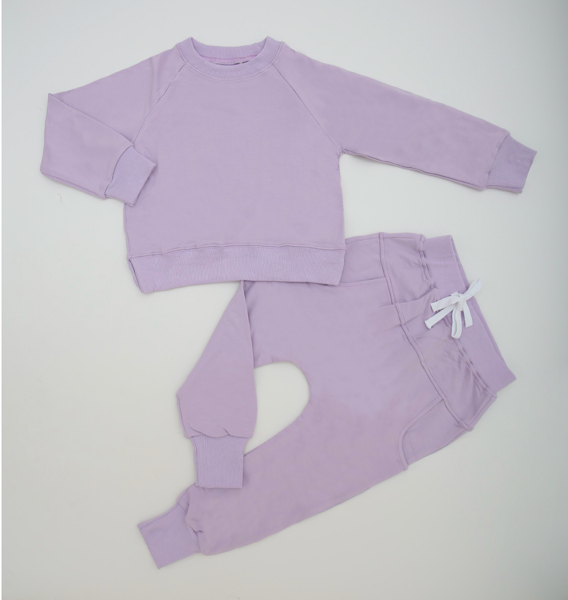 Bamboo French Terry Set - "Solid Lilac Color"