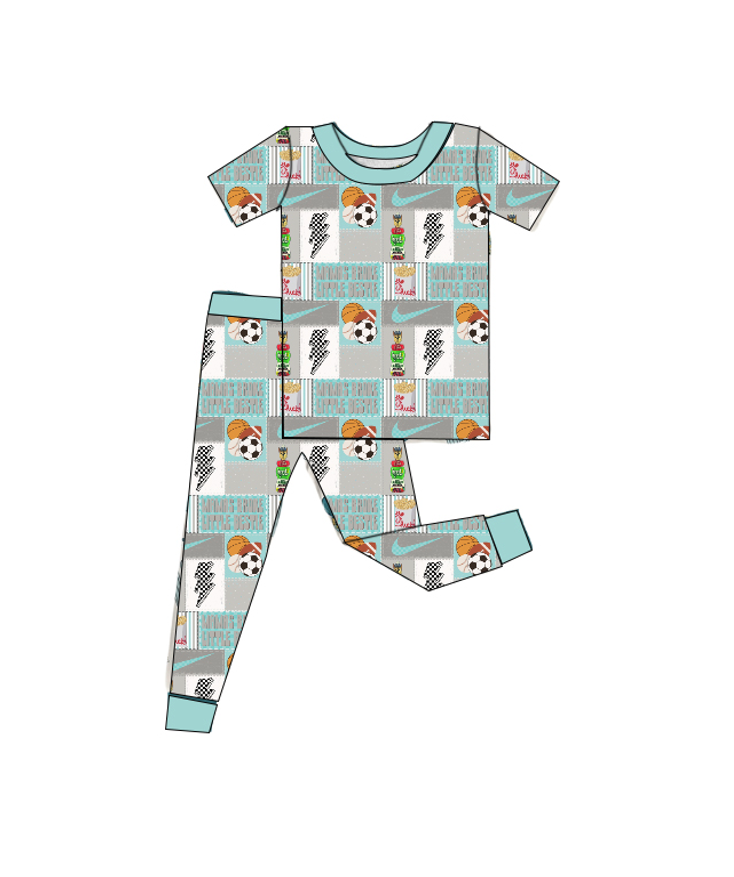 Mama's Broke Little Bestie Bamboo short sleeve and pants set