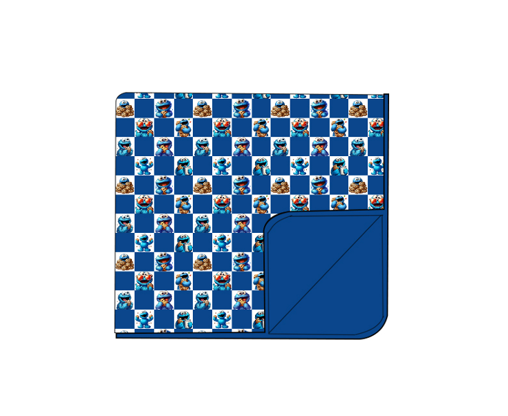 “Cookie Monster” Bamboo Blanket