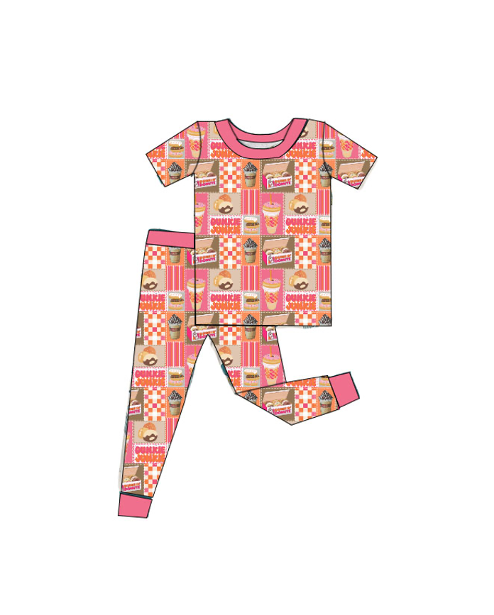 "Dunkie Junkie" Bamboo short sleeve and pants set