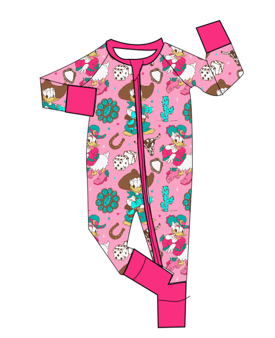 Western Donald Duck and Daisy Bamboo Zippy