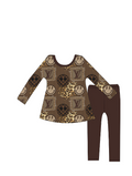 "LV Smiley" Peplum Bamboo Set