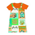 Bamboo short overalls and t-shirt set - “Cars"